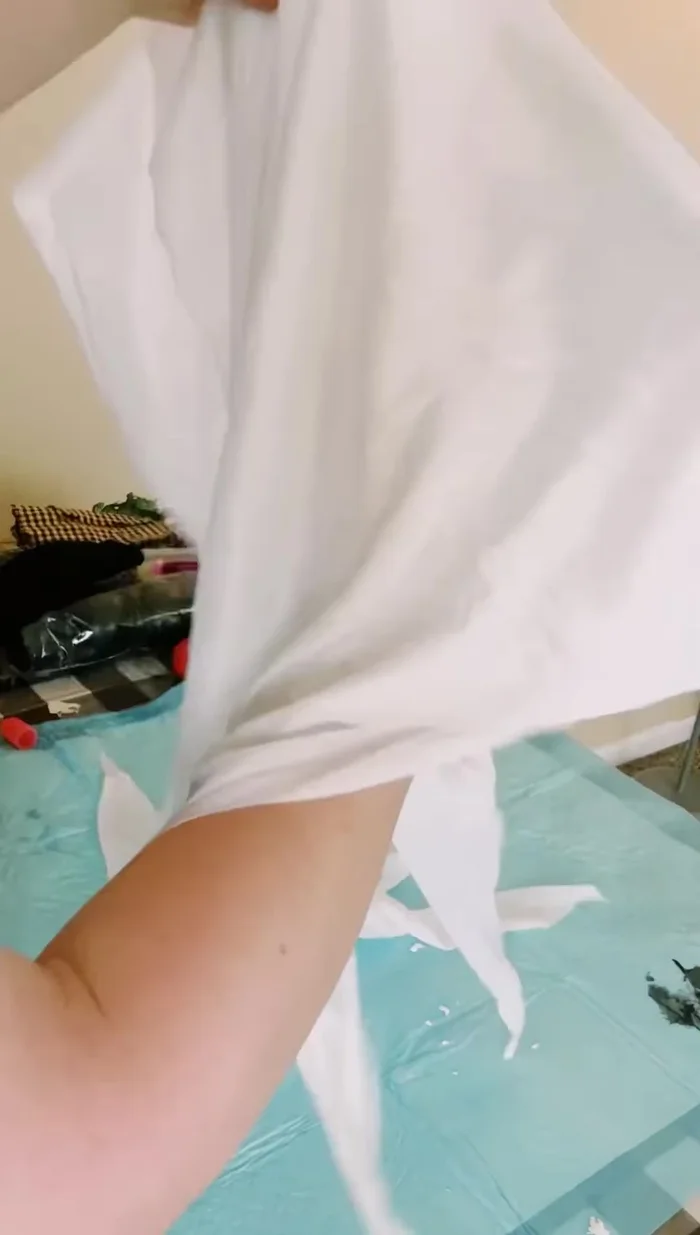 Glue the original ghost face to hide it.