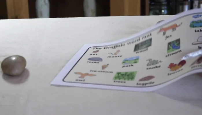 Select polished pebbles of suitable size for your chosen images.