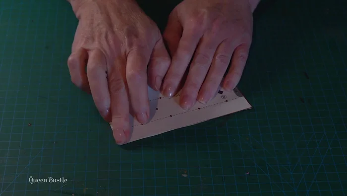 Create the gem layout template from template C. Mark gem placement on the crown using the template.