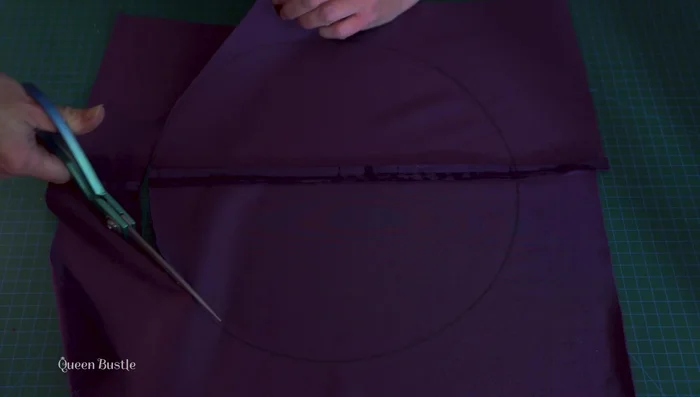 Glue a strip of fake fur under the bottom row of pearls.