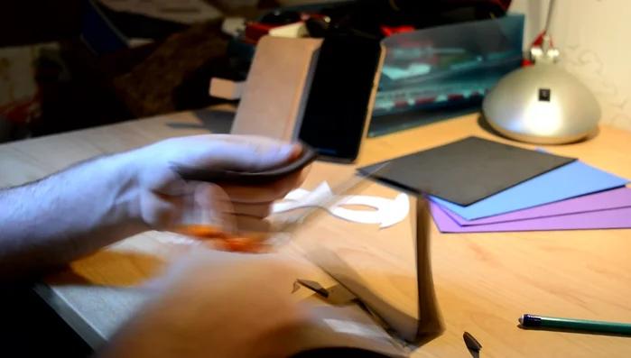 Test the mask fit on the wearer's face and adjust the eye holes before proceeding further. It's difficult to modify the mask after heating.