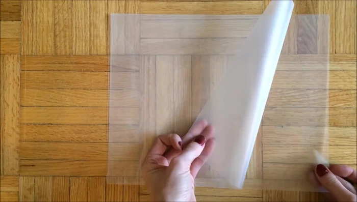 Tear or cut pieces of tissue paper in various colors. Completely cover the drawn shapes with the tissue paper pieces. It's okay if they overlap the lines.