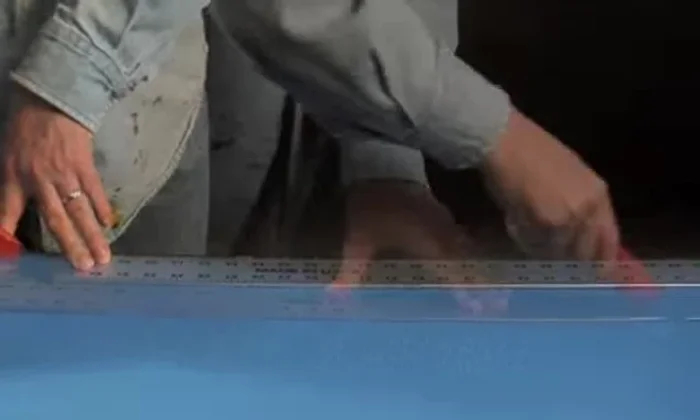 Cut two 24in lengths of 2in thick foam pad.