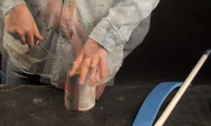 Continue applying contact cement and stacking the remaining 1in foam strips around the PVC core, creating a box shape. Trim excess foam.