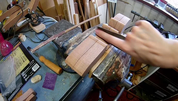 Sand the pieces smooth and shape them.