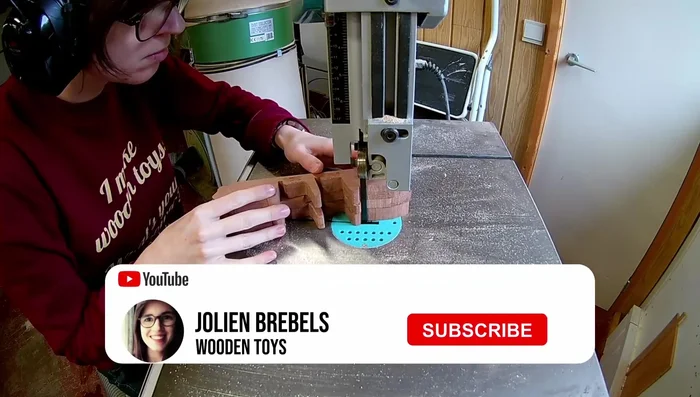 Drill axle holes (7mm) and glue on the sides.