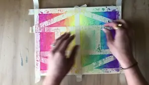 DIY Stained Glass Window with Watercolor & Salt: A Stunning Craft Project