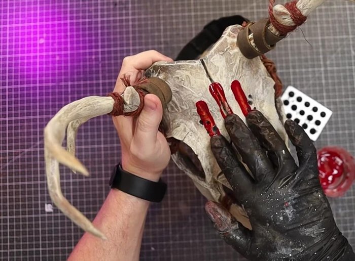 Apply Perma blood for a realistic look.