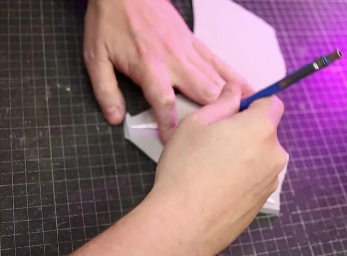 Add Part H (upper jaw) from 6mm foam to the inside of the skull and heat seal.