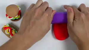 DIY Play-Doh Mini Foods: Burger, Hot Dog, and Fries!