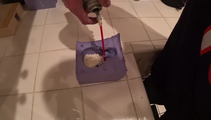 Let it cure completely.