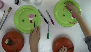 How to Paint a Pumpkin Ella Shopkins Jack-o'-Lantern