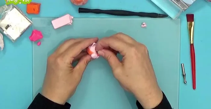 Create the mouth: Use a shaping tool or toothpick to create the mouth opening.