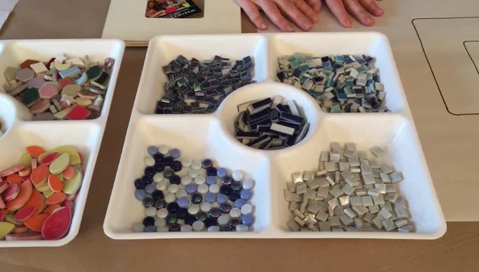 Let the glue dry: Let the glued tiles dry completely (overnight is recommended).