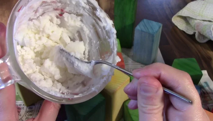 Mix coconut oil and beeswax. Apply a thin layer to each block and let sit for about 4 hours.