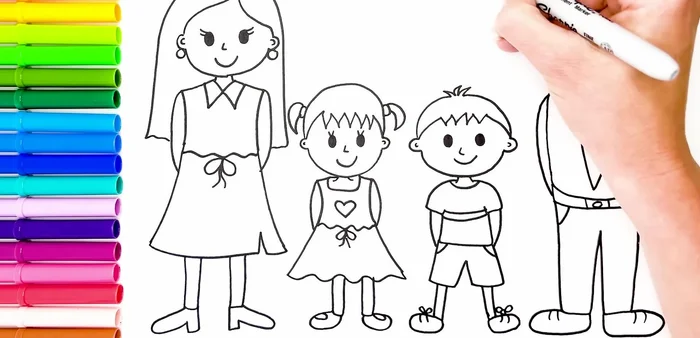 Draw a heart in the middle.