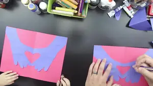 Easy Handprint Valentine's Day Card for Kids