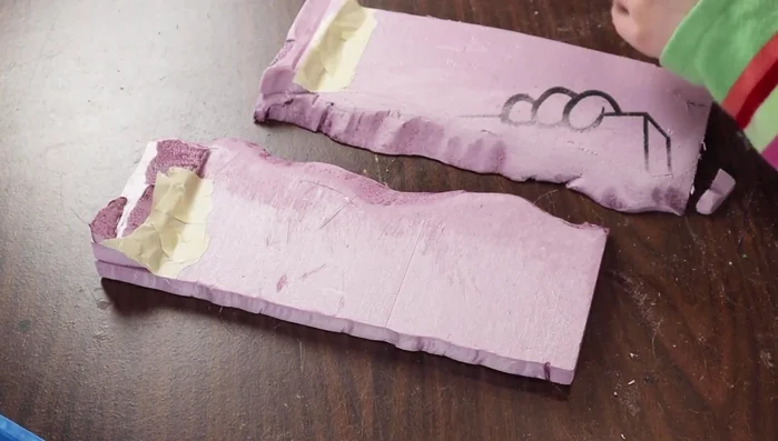 Glue the styrofoam base into the shoebox.