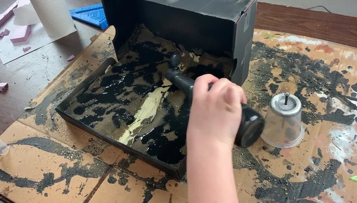 Let everything dry completely.