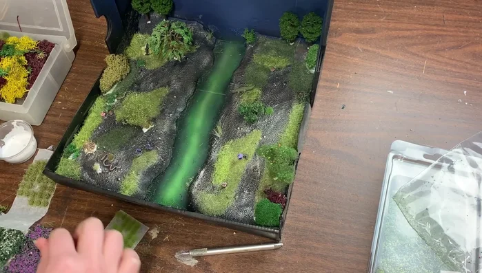 Add trees to create a forest canopy.