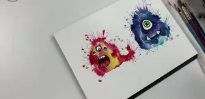Easy Watercolor Monster Painting for Beginners: A Step-by-Step Guide