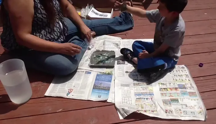 Immediately wash the child's hands.