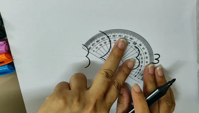 Connect the top points of the 'D' shapes with a curved line to form the fish's body.