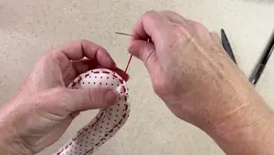DIY Fabric Candy Canes: Easy Christmas Ornaments & Journal Embellishments