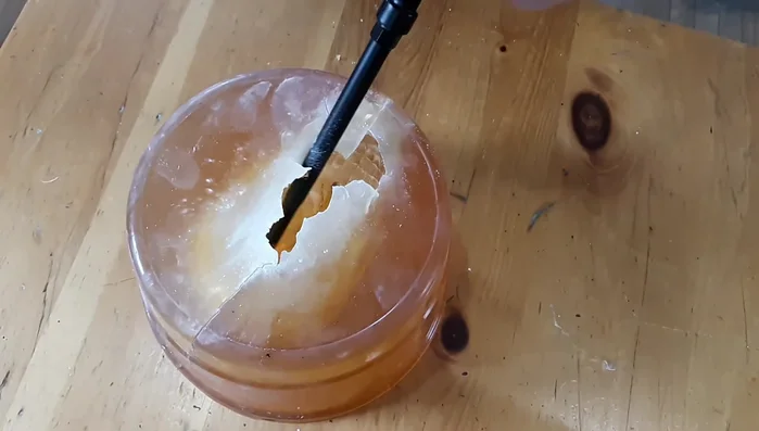 Spray foam into the mold: Gently spray the Great Stuff Pro gap filler foam into the mold, ensuring all crevices are filled. Allow it to cure and expand.