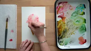 Quick & Easy Watercolor Ice Cream Cone: 5-Minute Painting Tutorial