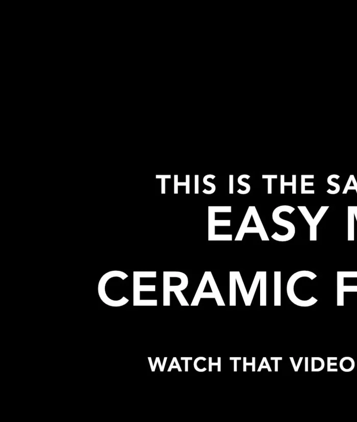 Spread the adhesive evenly on the pot.