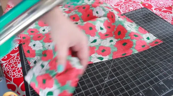 Punch holes and add eyelets.