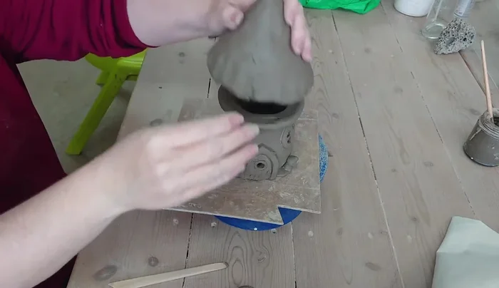 Add final touches, such as texturing the bottom of the mushroom cap to mimic a real mushroom.