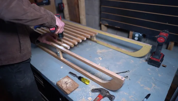 Drill holes in front for rope attachment.