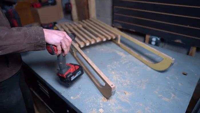 Drill holes in front for rope attachment.