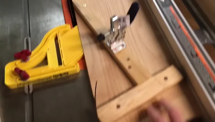Use the jig to cut 18-degree angles on all pieces.