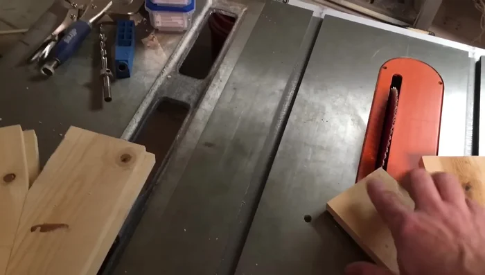 Use the jig again to cut a 54-degree angle on the ends of the assembled star. Fine-tune with a miter saw if needed.