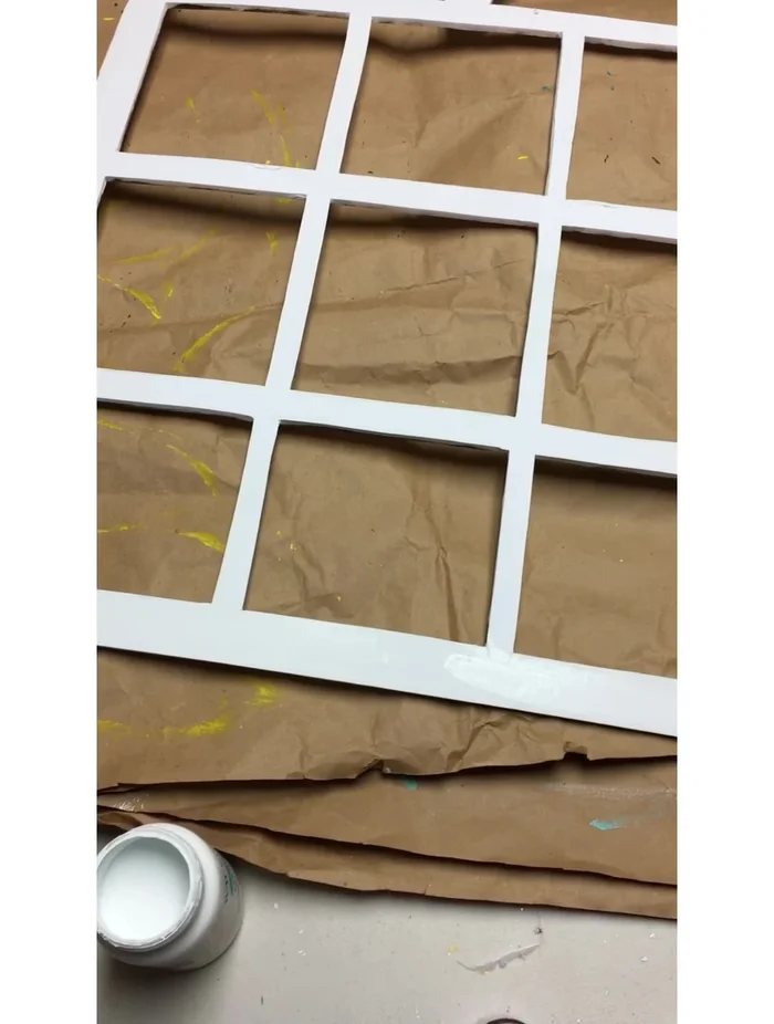 Add a rustic look by smearing brown paint around the edges.