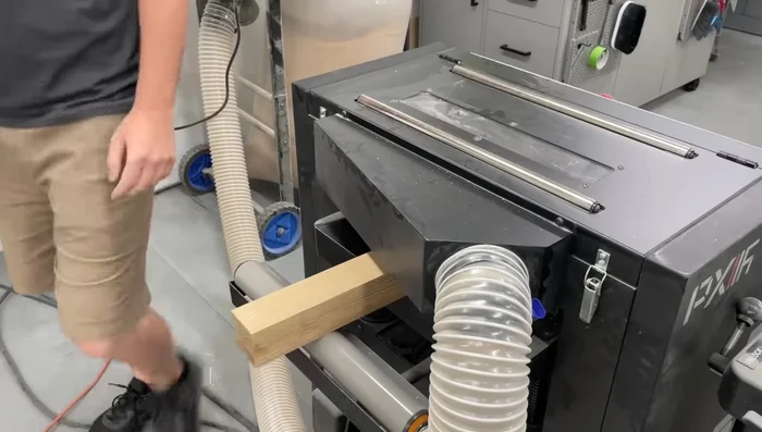 Resquare legs after glue-up. Add dowels and glue to join the panels to the legs.