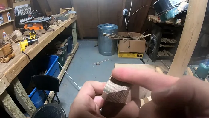 Cut out the base shape using a bandsaw and clean it up with a sander. Achieve a half-inch thickness.