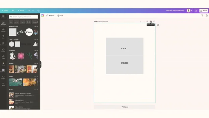 Duplicate Template: Create a copy of the template for easy reuse when making multiple toppers.