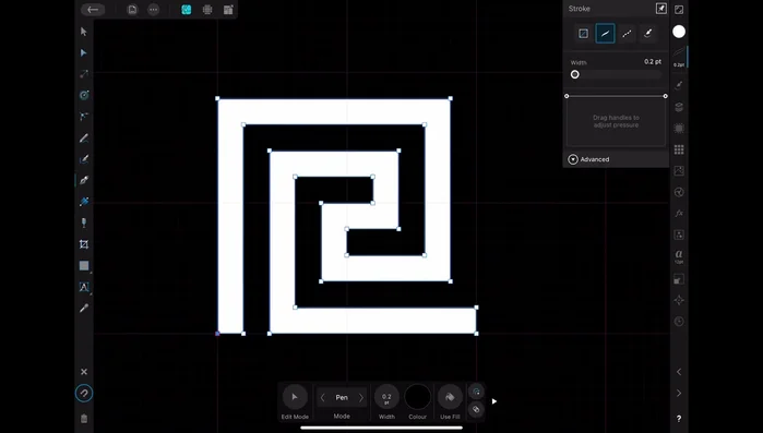 Fill the element with white, remove the outline, and duplicate it to create a repeating pattern.