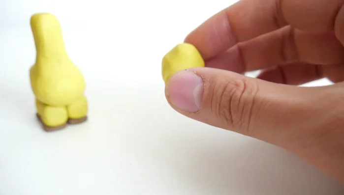 Attach the head to the neck.