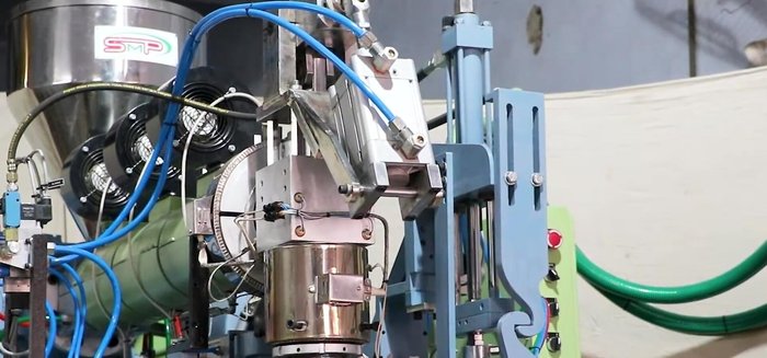 Inflate the paste using high-pressure air (100-150 psi) to the shape of the mold.