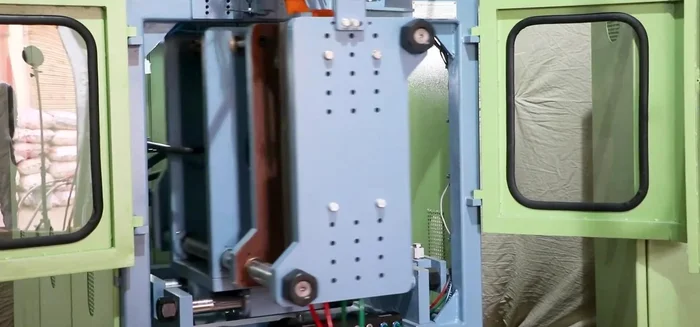 Inflate the paste using high-pressure air (100-150 psi) to the shape of the mold.