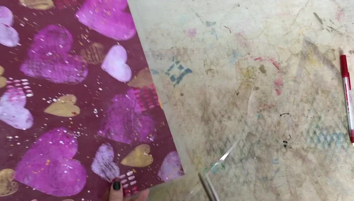 Trim the excess vinyl.