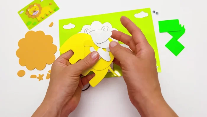 Cut out the sticker pieces to make matching easier.