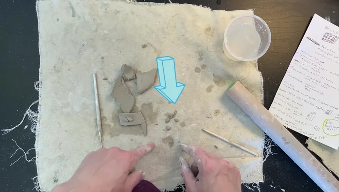 Clean up: Discard excess clay, rinse your cup, and put tools away. Wipe the table and dispose of clay scraps properly.