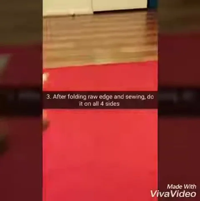 Repeat steps 2 and 3 for the other two sides of the cape's main piece.