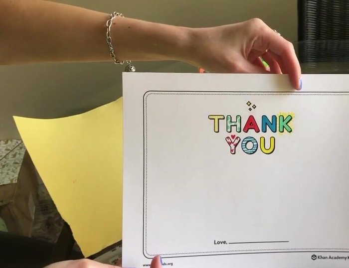 Color the pre-printed letters using a pattern of your favorite colors and shapes.